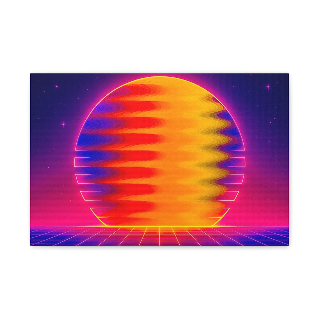 Fluid Art Energy Canvas Print – Chromatic Flow Collection