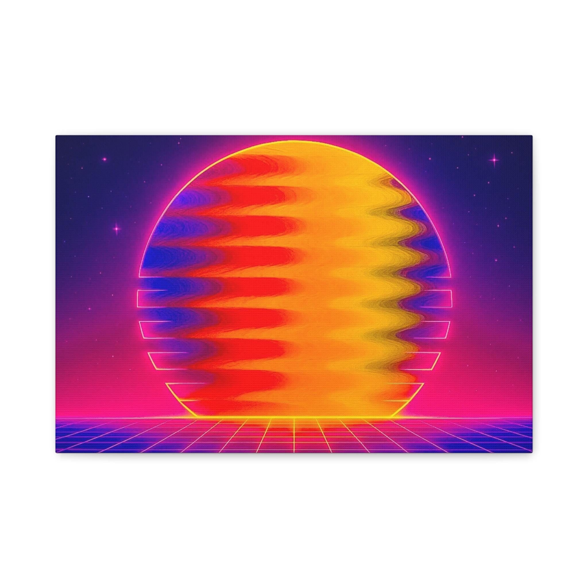 Fluid Art Energy Canvas Print – Chromatic Flow Collection
