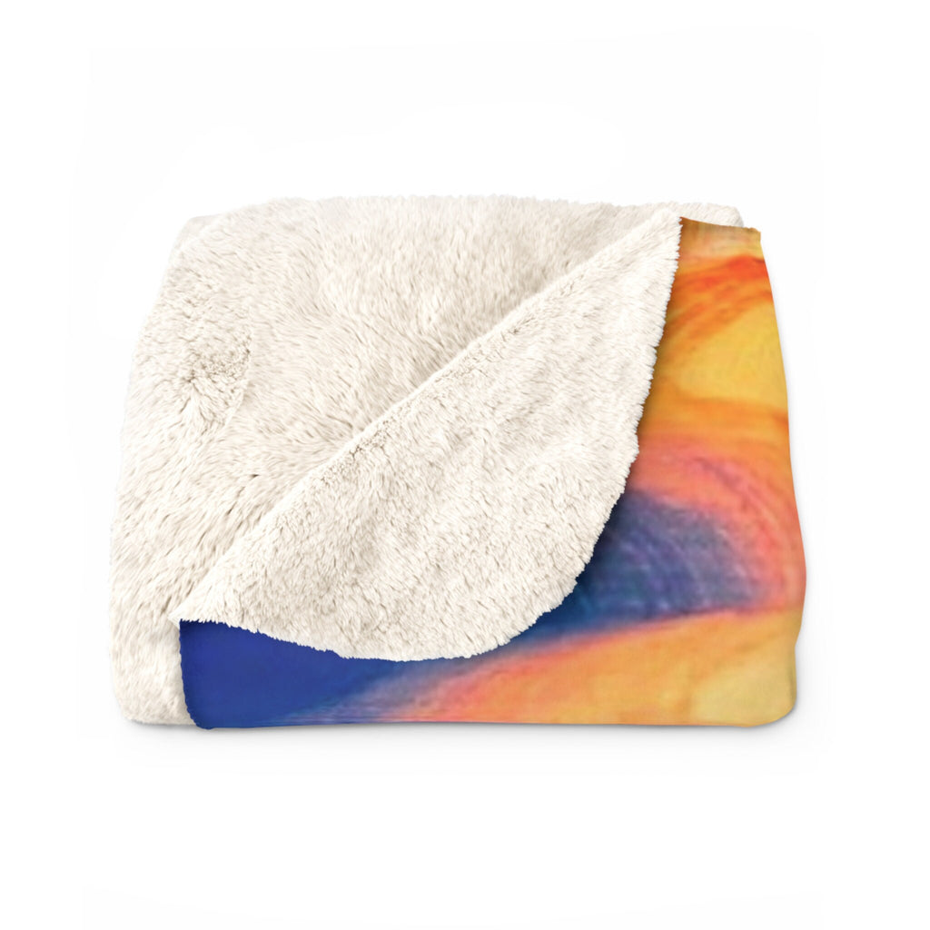 Chromatic Flow Fleece Blanket – Wrap Yourself in Art Today!