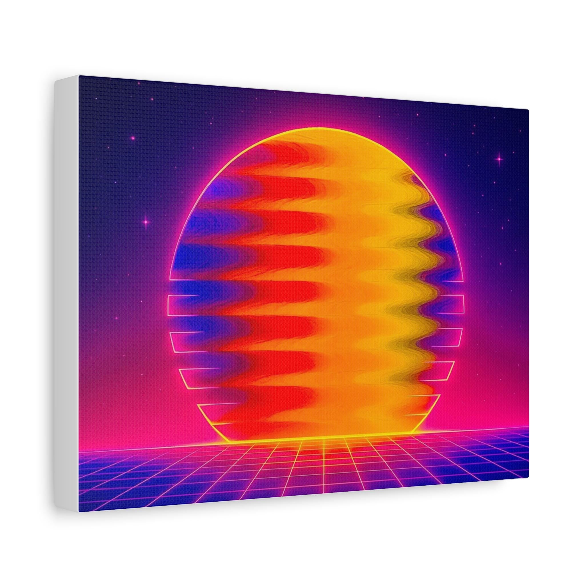 Fluid Art Energy Canvas Print – Chromatic Flow Collection