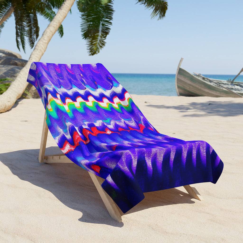 Chromatic Flow Beach Towel — Relax your Ripple