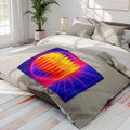 Chromatic Flow Arctic Fleece Blanket — Fluid Energy Art Ripple Design
