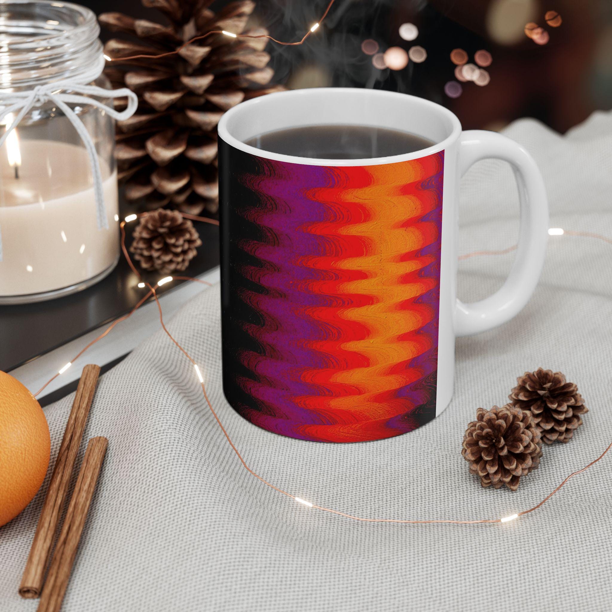 Chromatic Flow Style Ceramic Mug