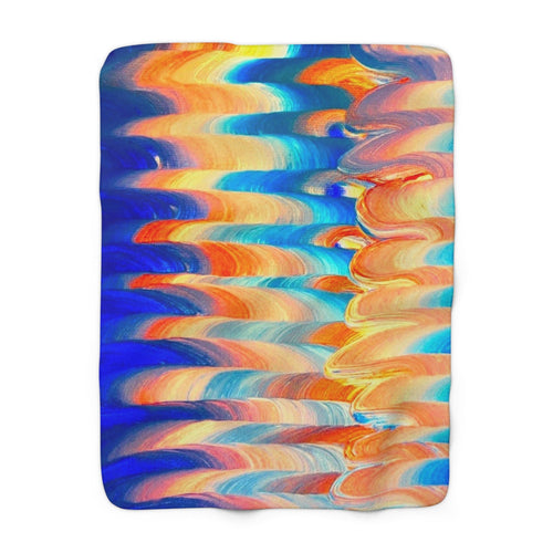 Chromatic Flow Fleece Blanket – Wrap Yourself in Art Today!