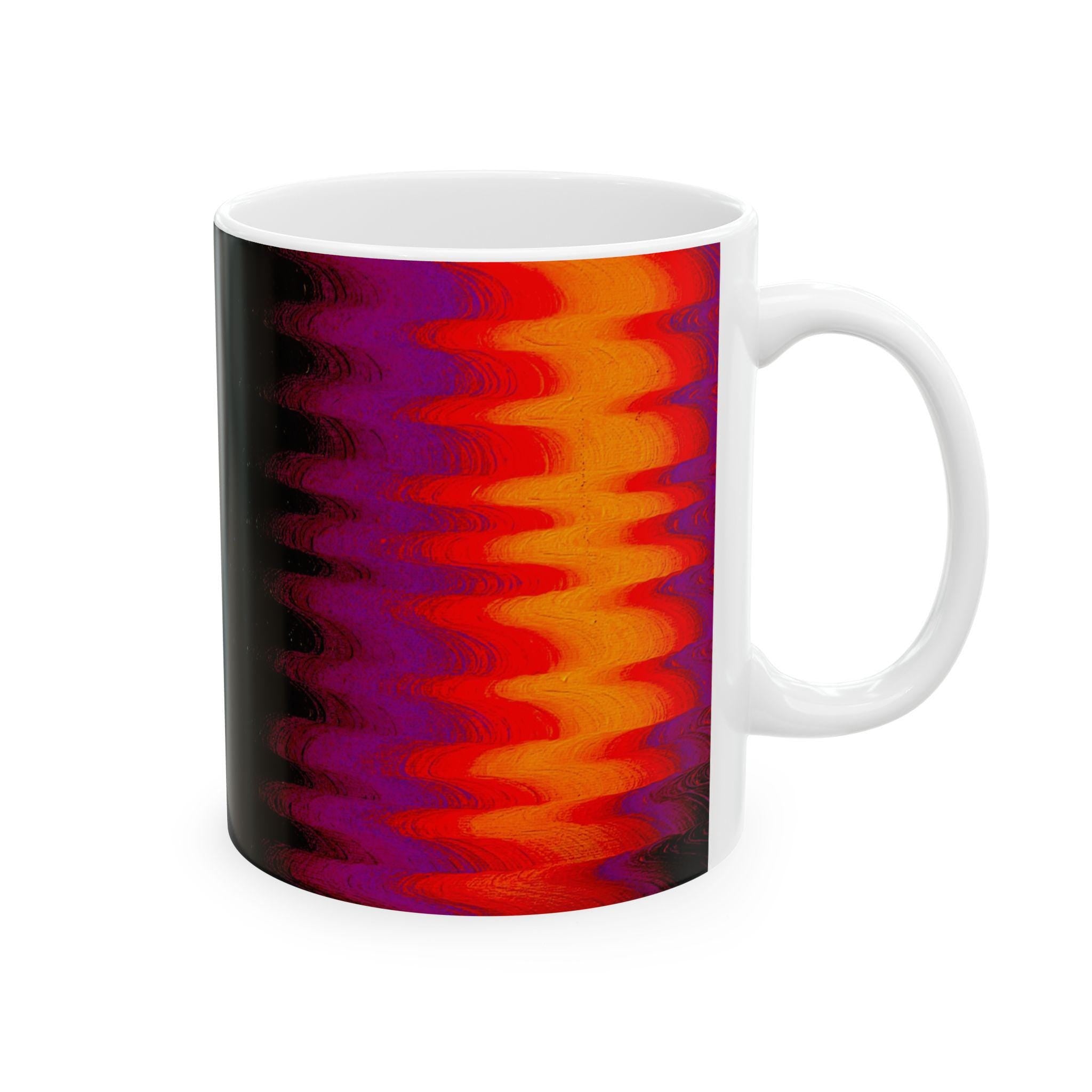 Chromatic Flow Style Ceramic Mug