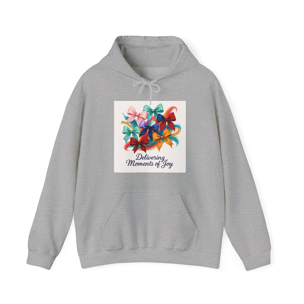 “Delivering Moments of Joy” Hoodie – Soft Color, Easy Comfort