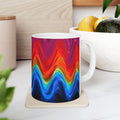 Fluid Energy Art Mug – Modern Wave Color for Every Sip! 😋