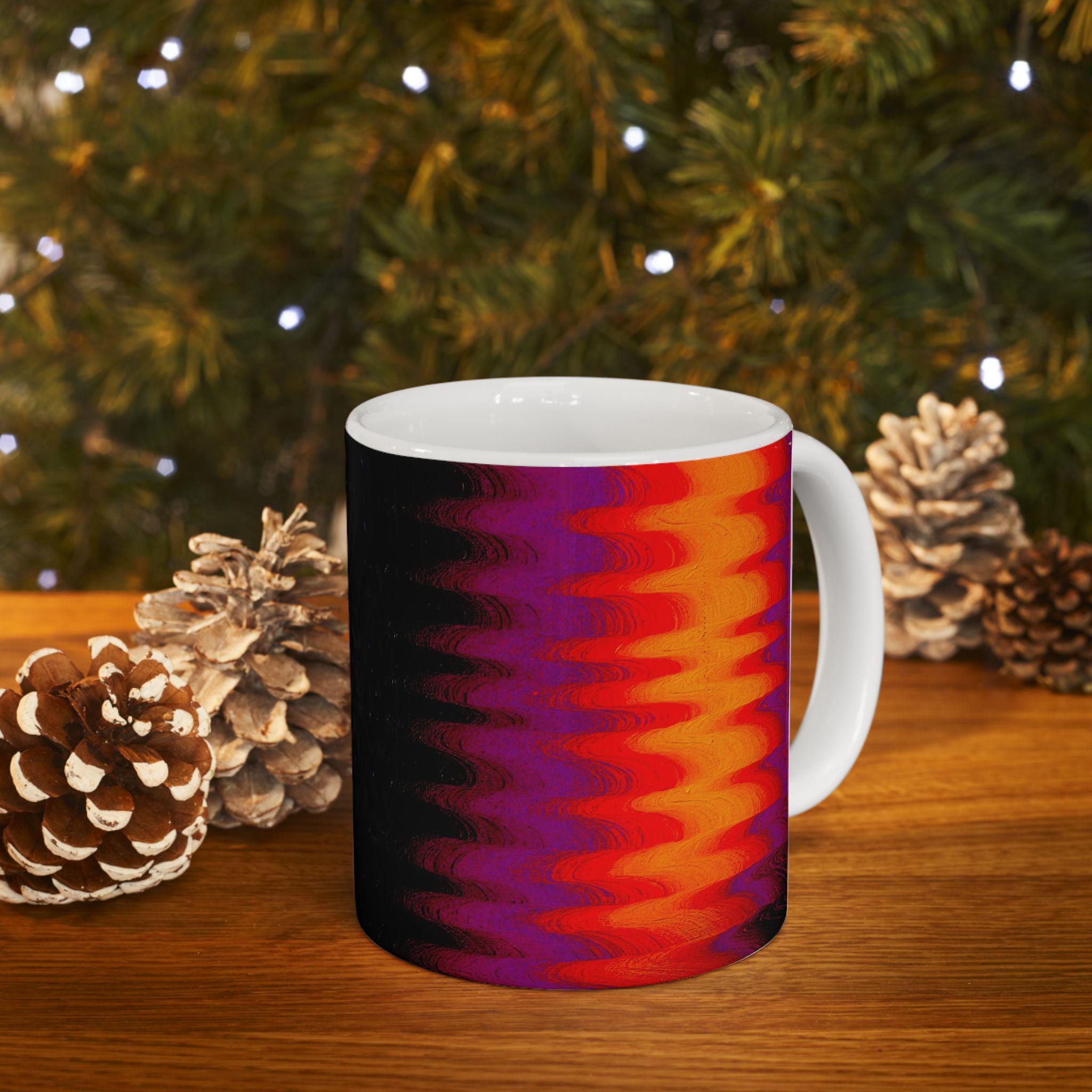 Chromatic Flow Style Ceramic Mug