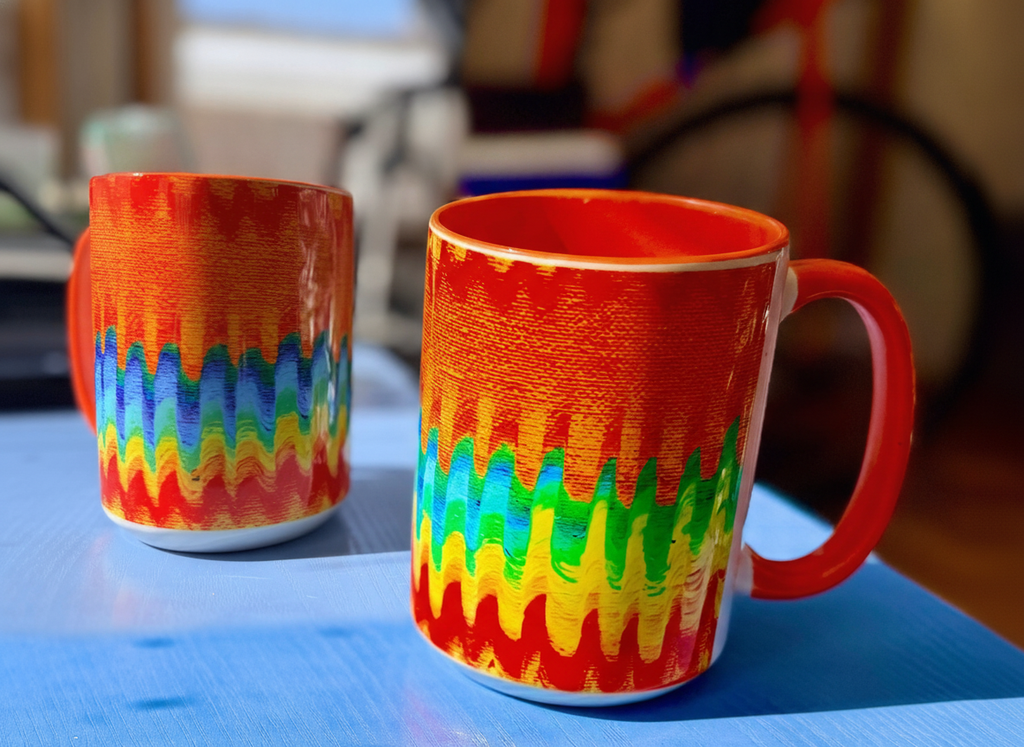 Colorful Flow Art Mug