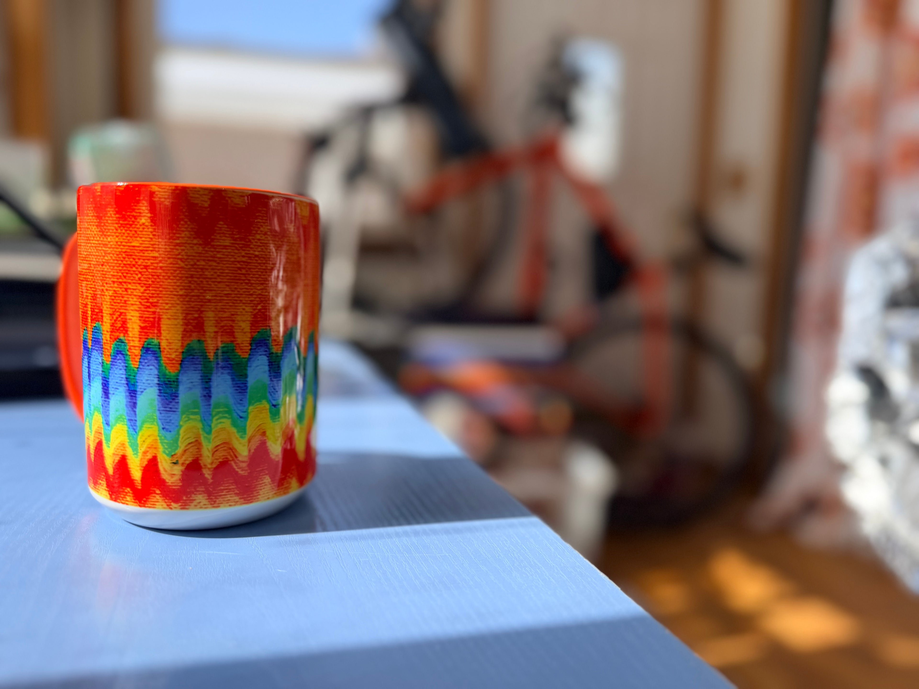 Fluid Energy Art Accent Mug – Chromatic Flow Collection