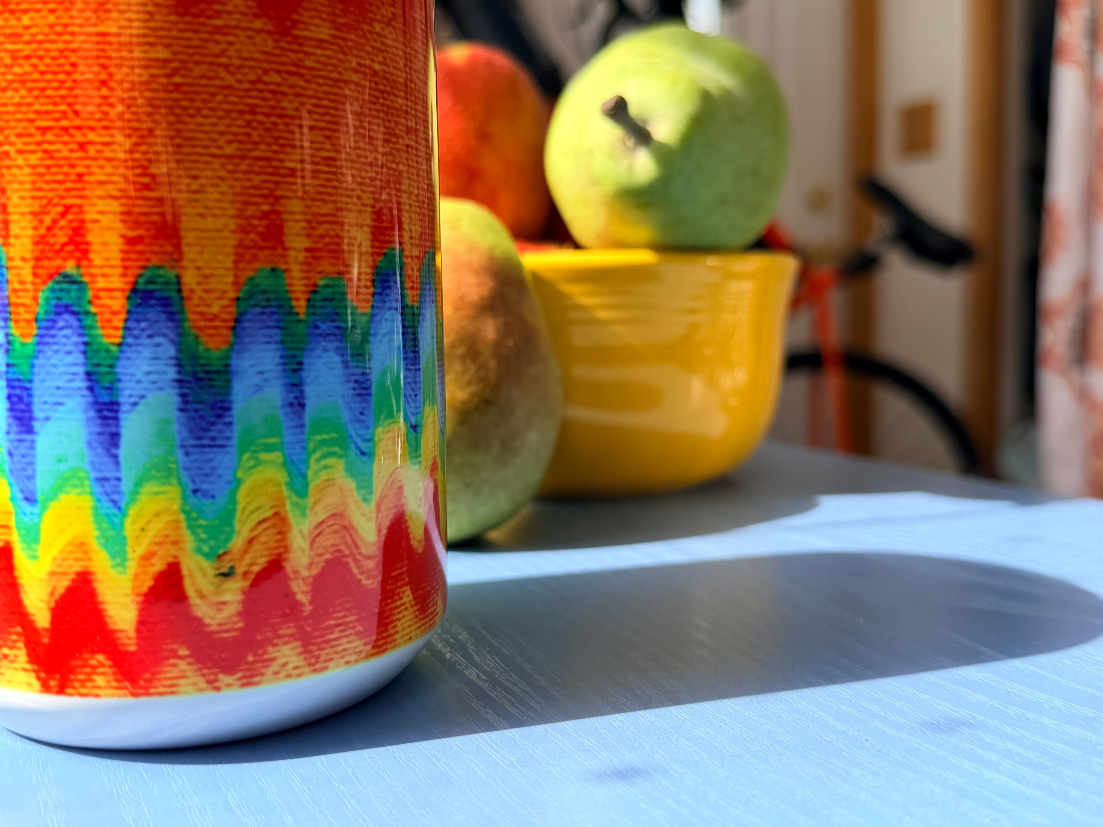 Fluid Energy Art Accent Mug – Chromatic Flow Collection