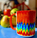 Fluid Energy Art Accent Mug – Chromatic Flow Collection