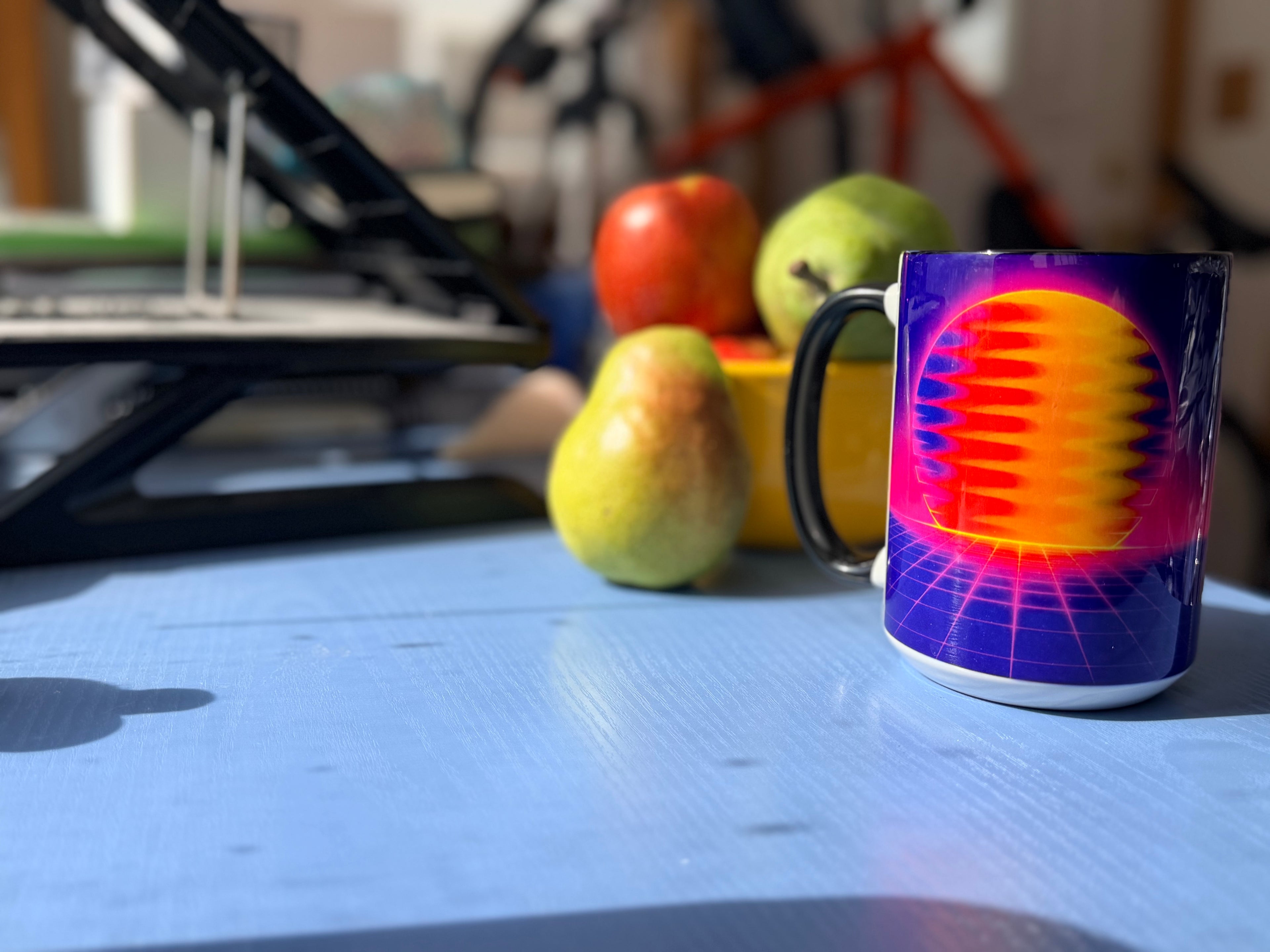 Fluid Sunrise Coffee Mug - Vintage Inspired