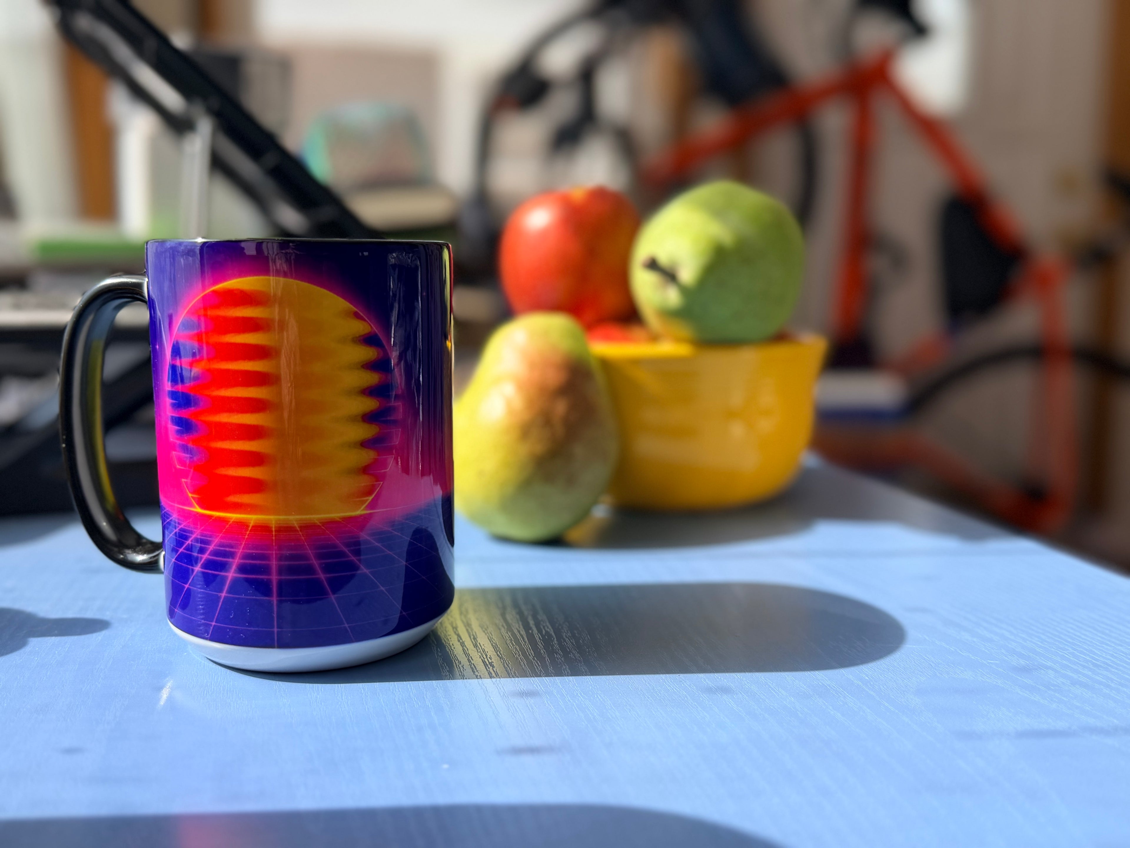 Fluid Sunrise Coffee Mug - Vintage Inspired