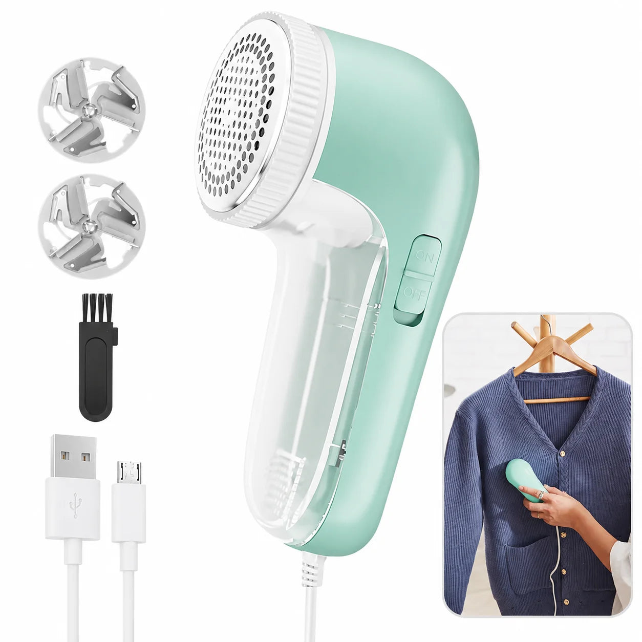 Electric Household Clothes Shaver Fabric Lint Remover Fuzz Electric Fluff Portable Brush Blade Professional Lint Remover Trimmer