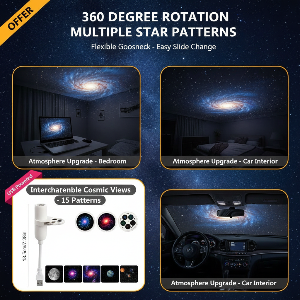 Starry Sky Projector Lamp