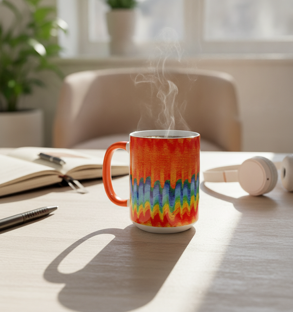 Colorful Flow Art Mug