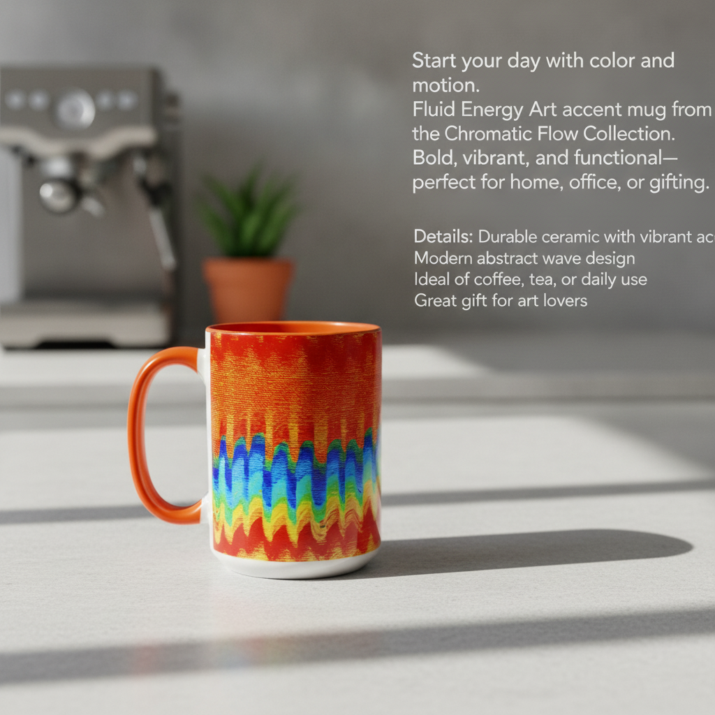 Colorful Flow Art Mug