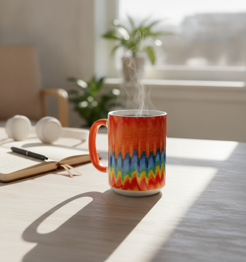 Colorful Flow Art Mug