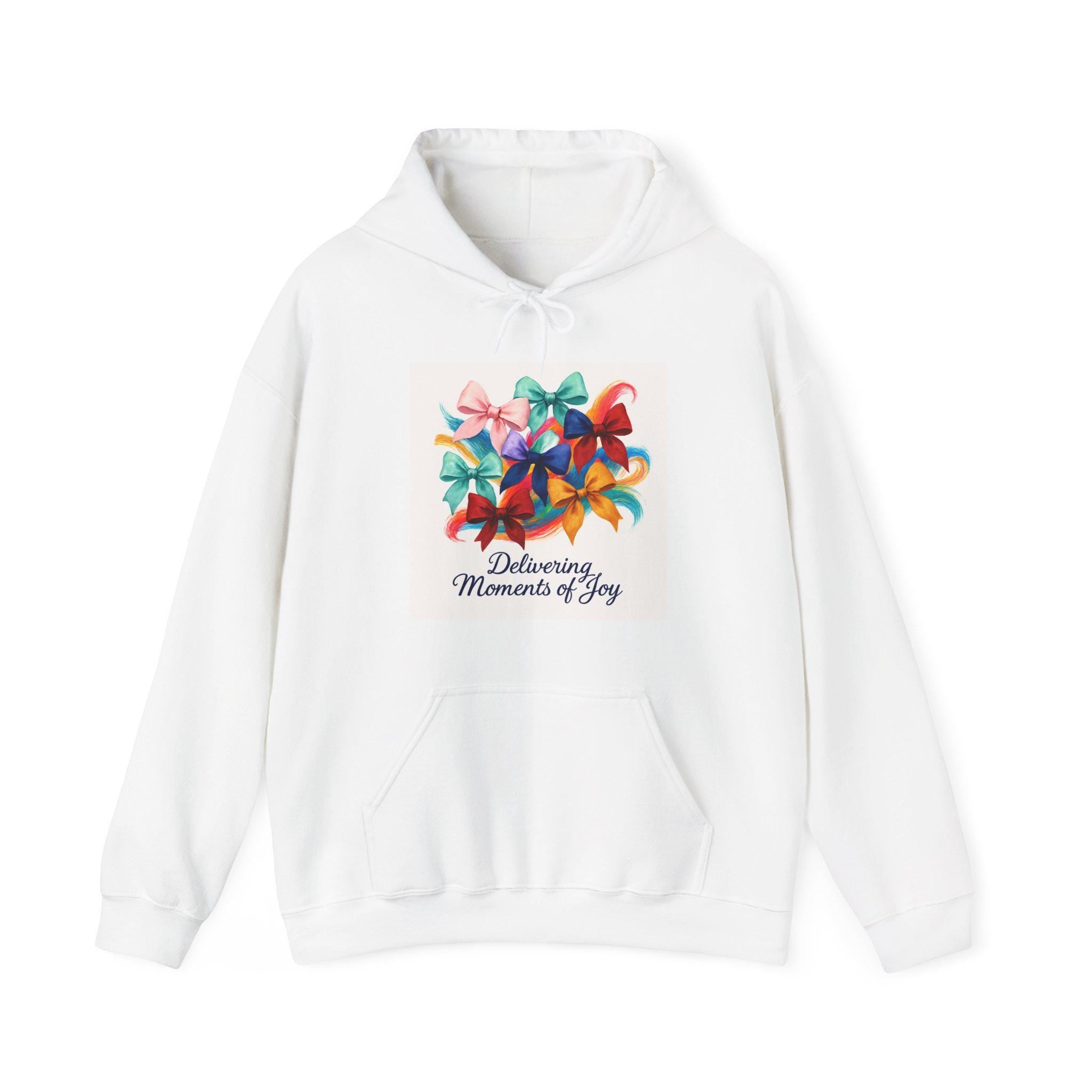 “Delivering Moments of Joy” Hoodie – Soft Color, Easy Comfort