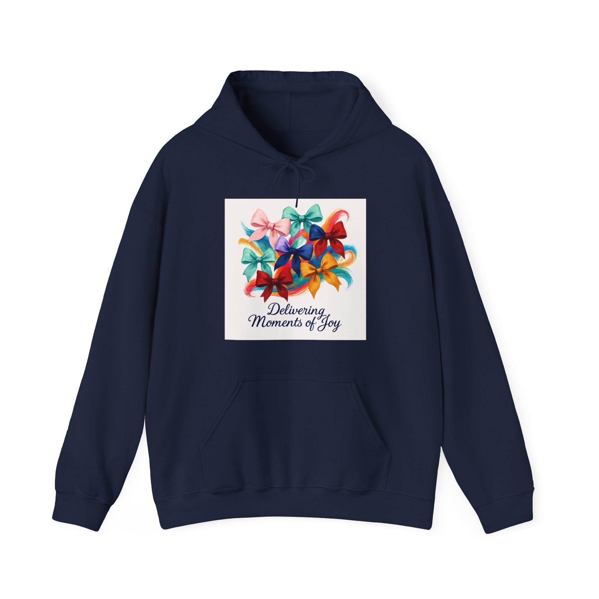 “Delivering Moments of Joy” Hoodie – Soft Color, Easy Comfort