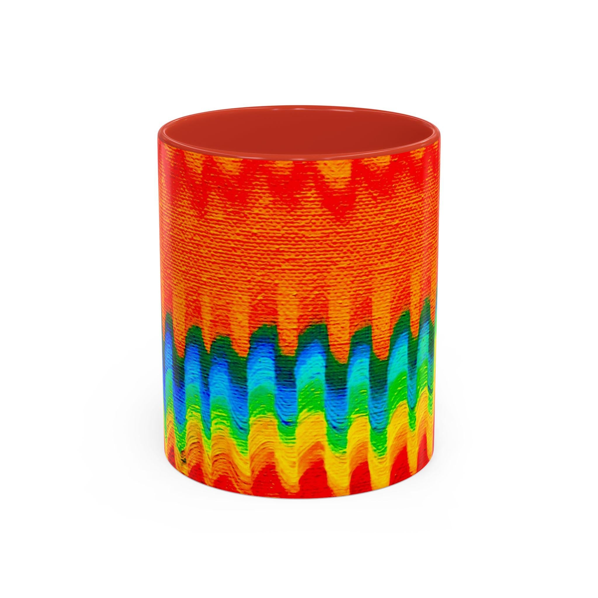Fluid Energy Art Accent Mug – Chromatic Flow Collection