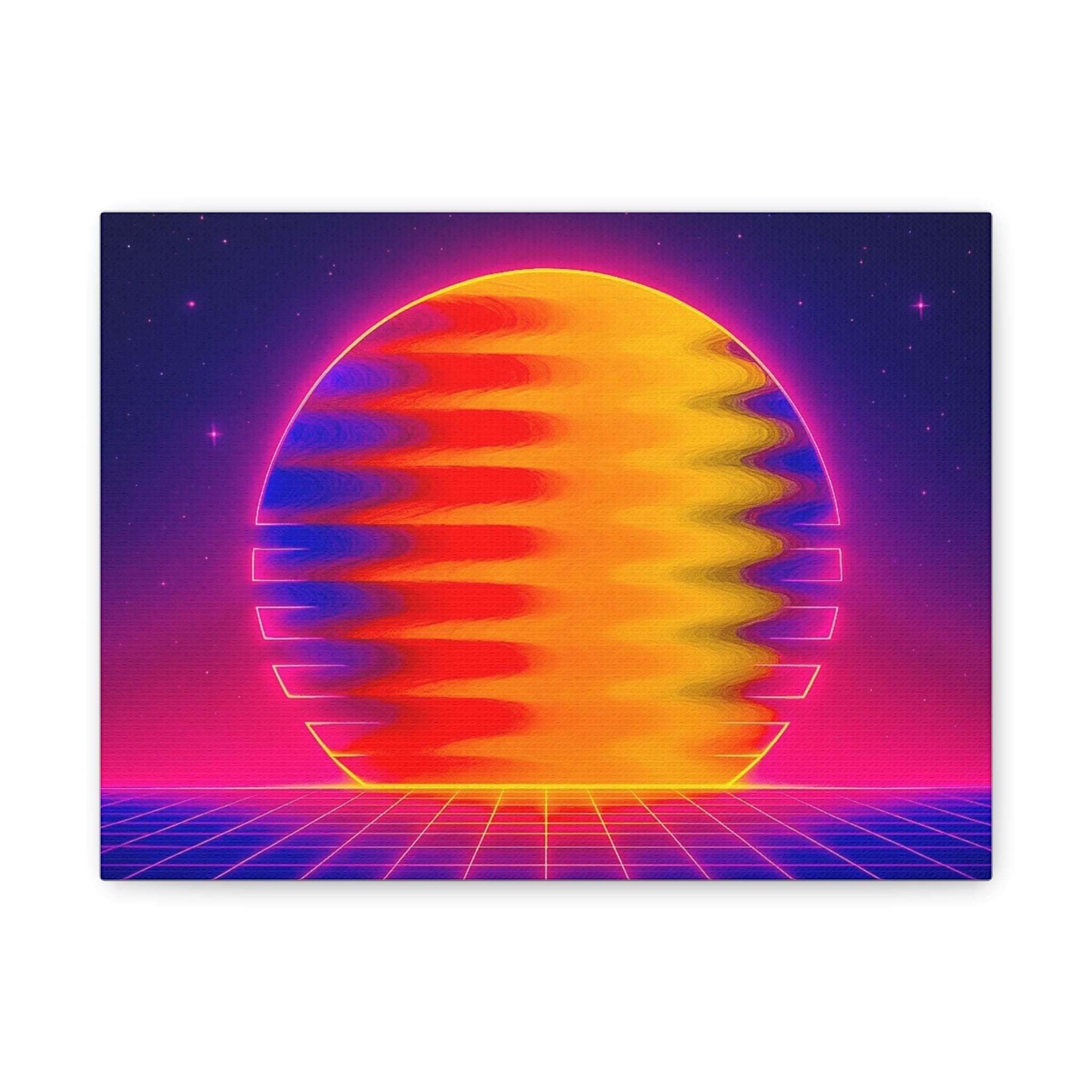 Fluid Art Energy Canvas Print – Chromatic Flow Collection