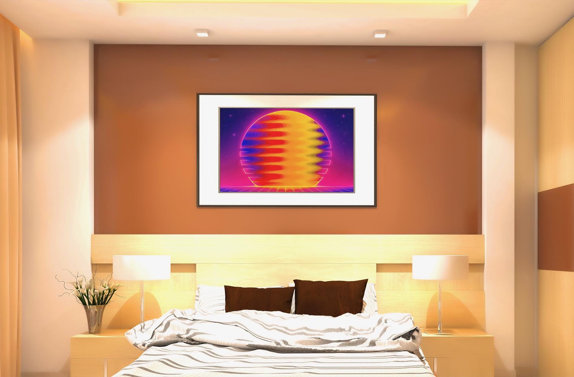Fluid Art Energy Canvas Print – Chromatic Flow Collection