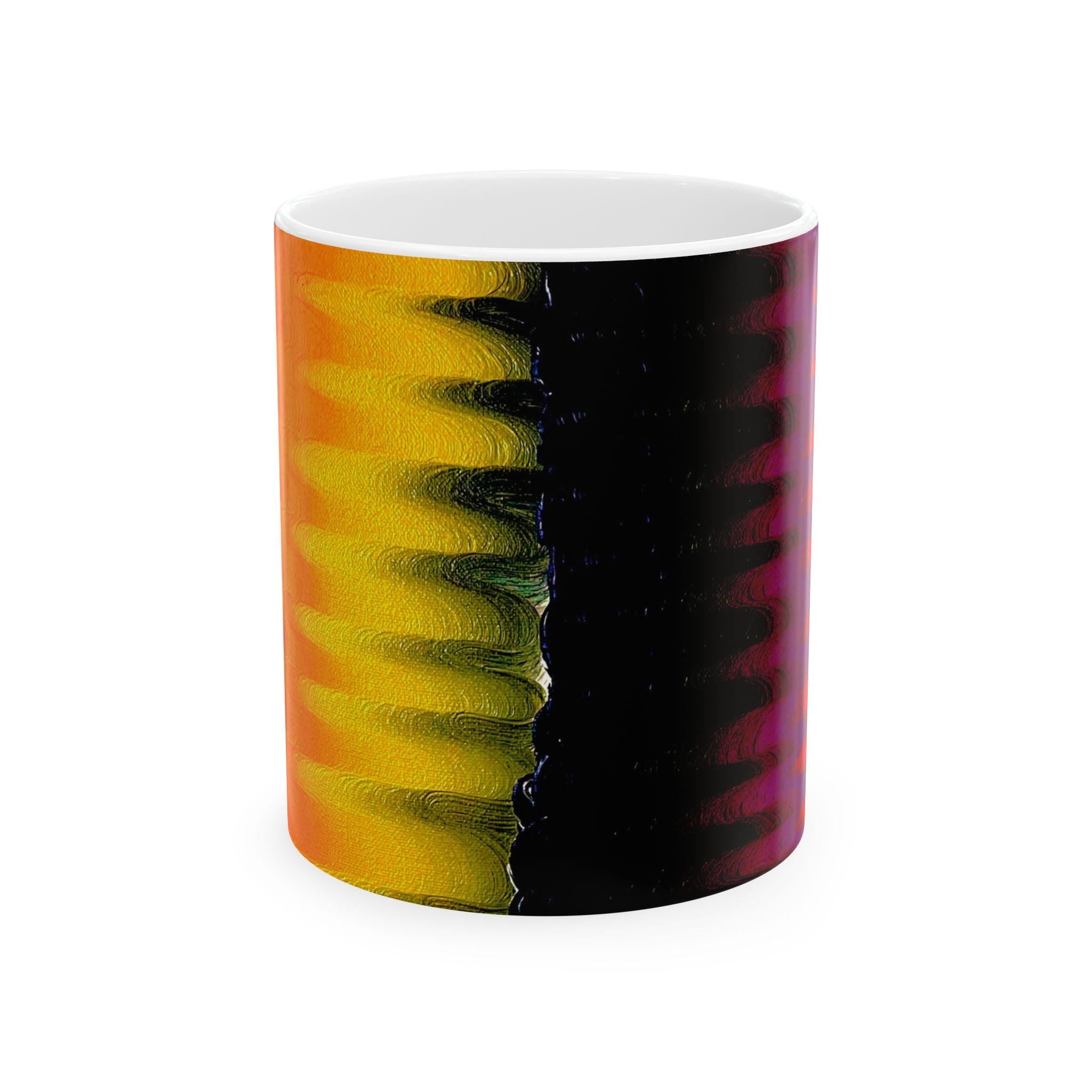 Chromatic Flow Style Ceramic Mug